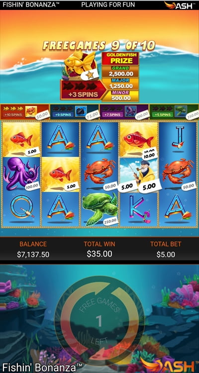 合計20ドルを釣り上げたっ
