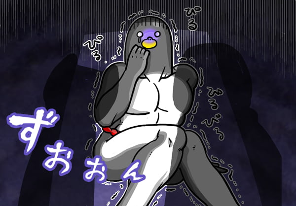 おびえるペンギン